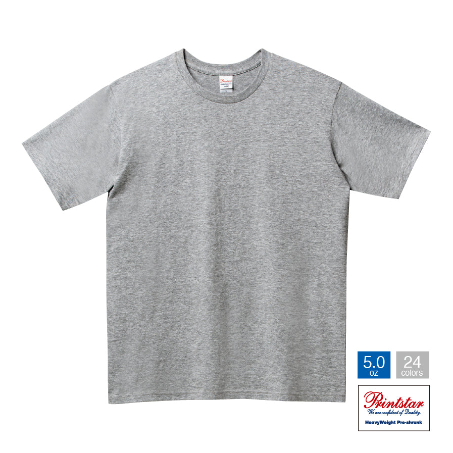 Printstar　5.0ozベーシックTシャツ　086-DMT（無地）