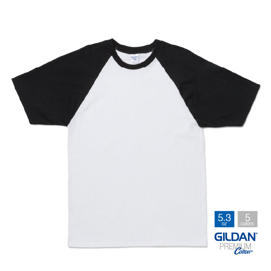 GILDAN　5.3ozプレミアムコットンジャパンスペックラグランTシャツ　GL76500（無地）
